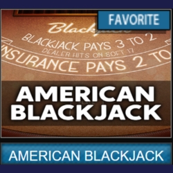 A standard blackjack experience with clear rules and options.