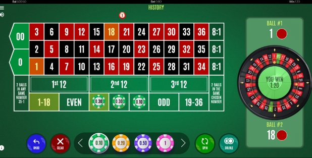 American Double Ball Roulette online