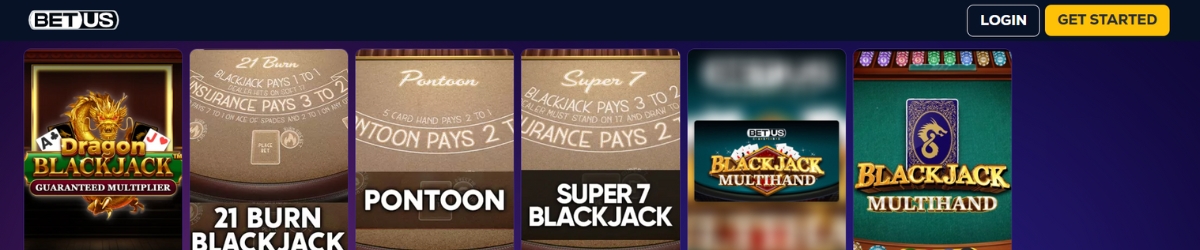 BetUS Super 7 Blackjack
