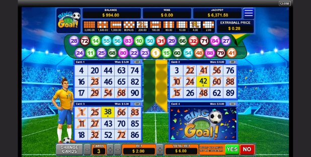 Bingo Goal real money online game.