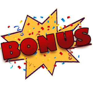 Bonus Sign with Confetti