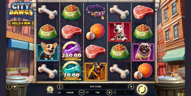 City Dawgs slot gameplay