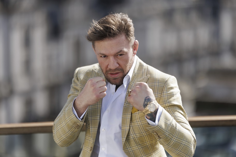 Conor McGregor poses for a picture