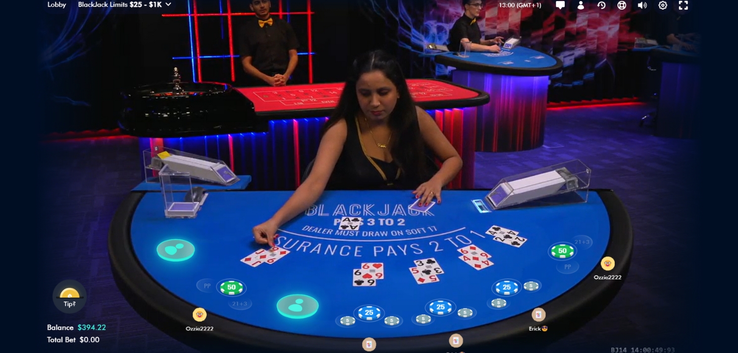 Drake Casino Live Blackjack Game