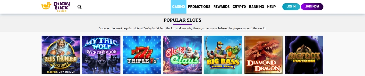 DuckyLuck Casino slots