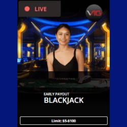 Early Payout Blackjack live dealer game