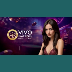 A luxurious live-dealer Infinite Casino Hold'em experience by Vivo Gaming, blending high-stakes poker excitement with stunning visual elements.