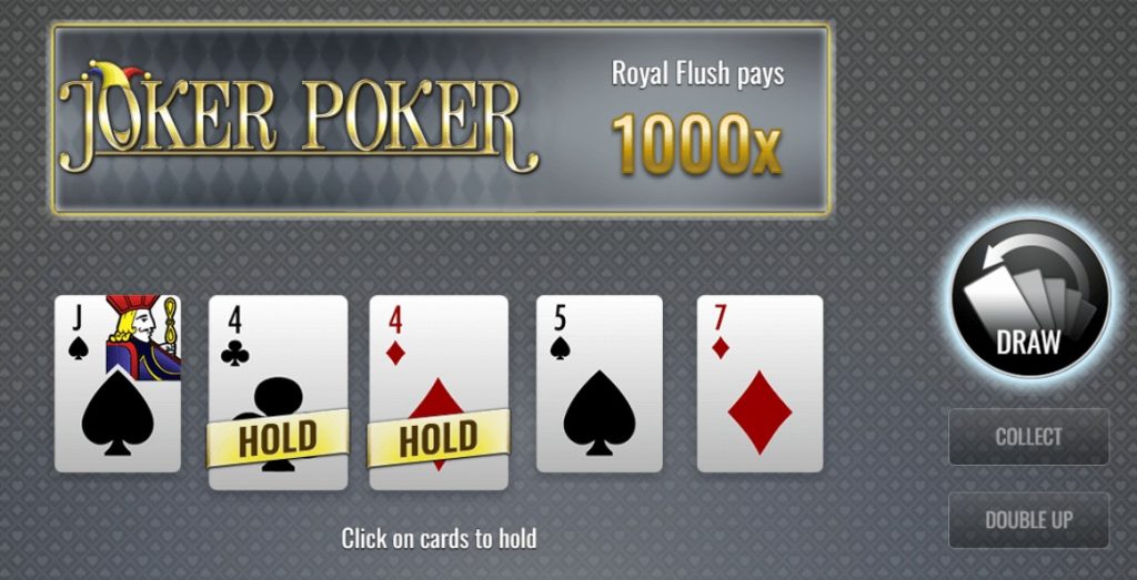 Know When to Break in Joker Poker