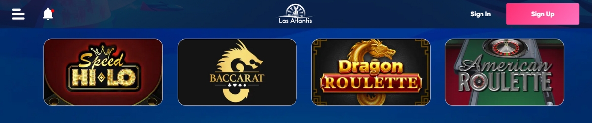 Las Atlantis Dragon Roulette