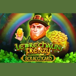 Leprechaun Frenzy Scratchcard casino game.
