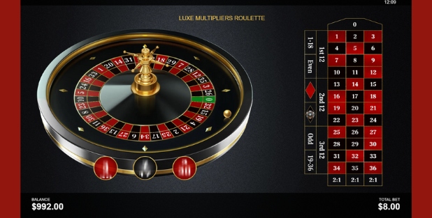 Luxe Multipliers Roulette online