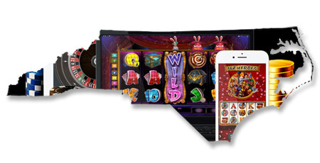 North Carolina Map Silhouette - Online Casino Games