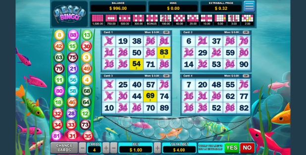 Pesca Bingo online