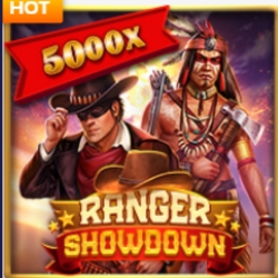 Ranger Showdown slot with 3,600 paylines, medium volatility, and a Western theme with 96.90% RTP.