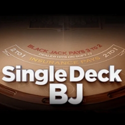 Single Deck Blackjack title card