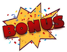 Smaller Bonus Sign with Confetti
