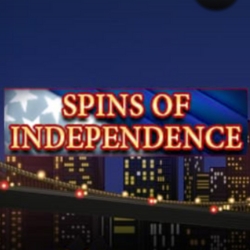 Spins of Independence slot game title card