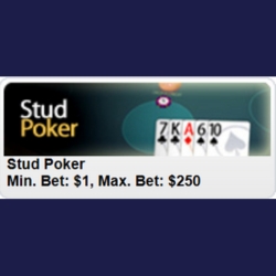 A classic poker variant with simple rules and flexible betting from $1 to $250.