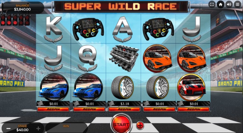 Super Wild Race car racing slot