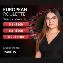 Classic Live European Roulette with a sleek interface and easy-to-navigate betting board.