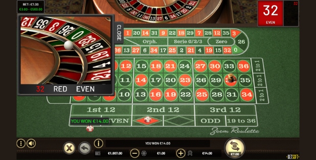 Zoom Roulette Betsoft real money