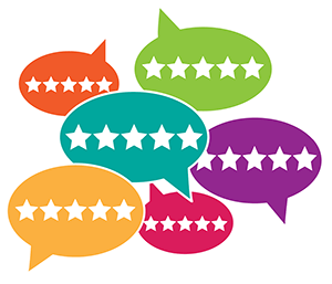 Reviews Speech Bubble Icon