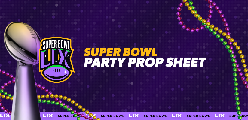 Super Bowl prop betting sheet feature image